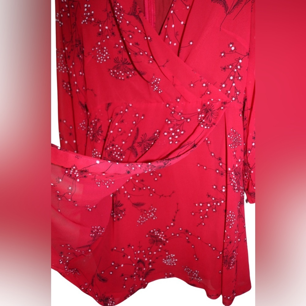 Madewell Hazelwood Wrap-Front Mini Dress in Windswept Floral - Picture 12 of 12